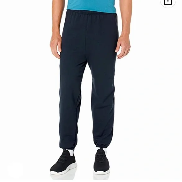 Black Jogger Sweatpants Elastic bottoms NWOT - Picture 2 of 3